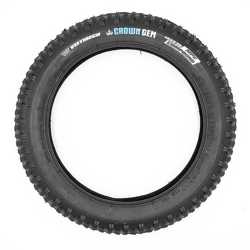 Kids Ride Shotgun Dirt Hero Hybrid Tire 14”x2.25 Wire Tubeless Ready MPC 27TPI Black