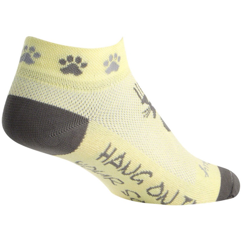 SockGuy Classic Scratch Socks – 1 Yellow/Gray Women’s Small/Medium