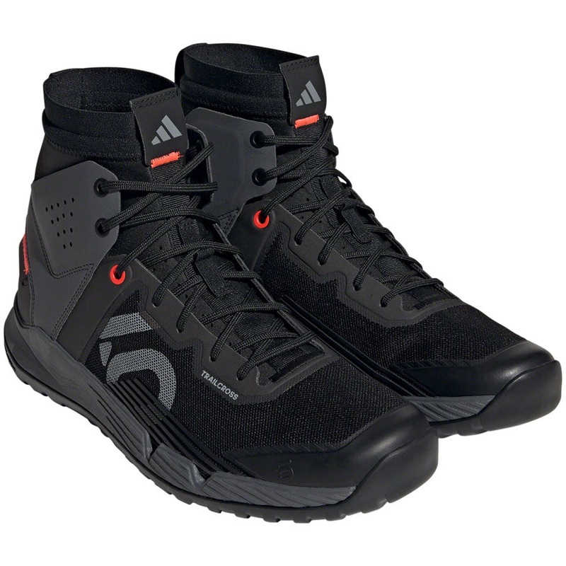 Five Ten Trailcross Mid Pro Flat Shoes – Men’s Core BLK / Gray Two / Solar Red 11.5