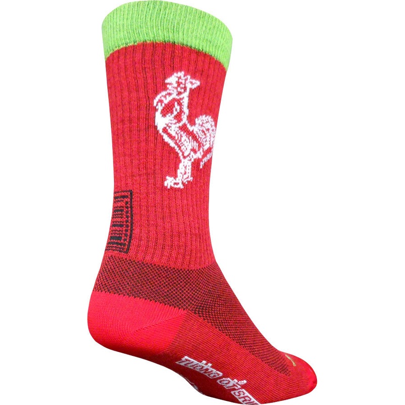 SockGuy Sriracha Wool Socks – 8 Red Large/X-Large