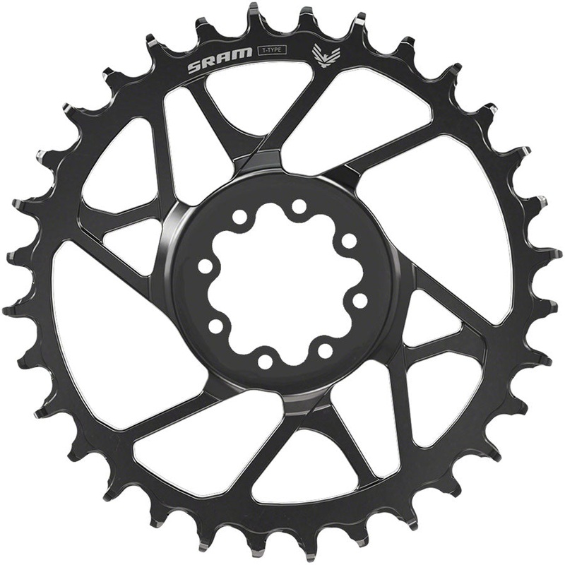 SRAM S1000 Eagle T-Type Direct Mount Chainring – 30t 12-Speed 8-Bolt Direct Mount 3mm Offset Steel BLK