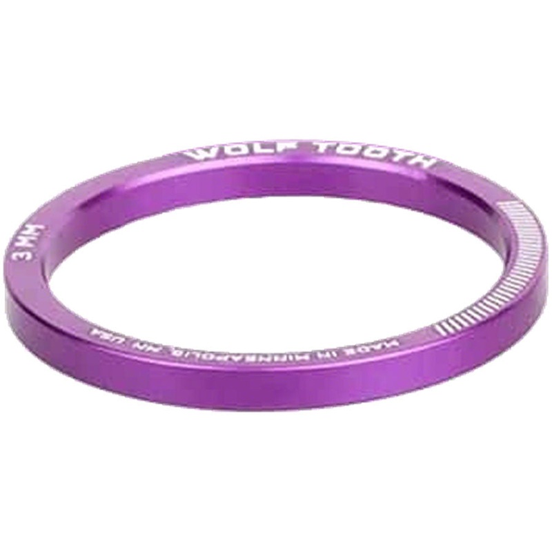 Wolf Tooth Precision Headset Stack Spacer – 3mm Ultraviolet Purple 1 pc.