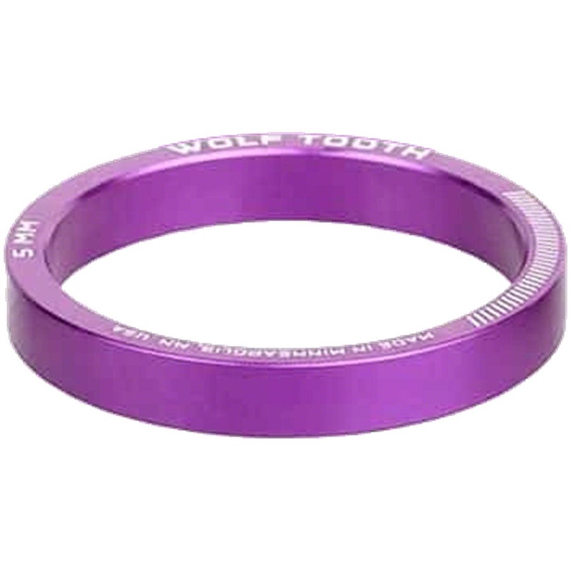 Wolf Tooth Precision Headset Stack Spacer – 5mm Ultraviolet Purple 1 pc.