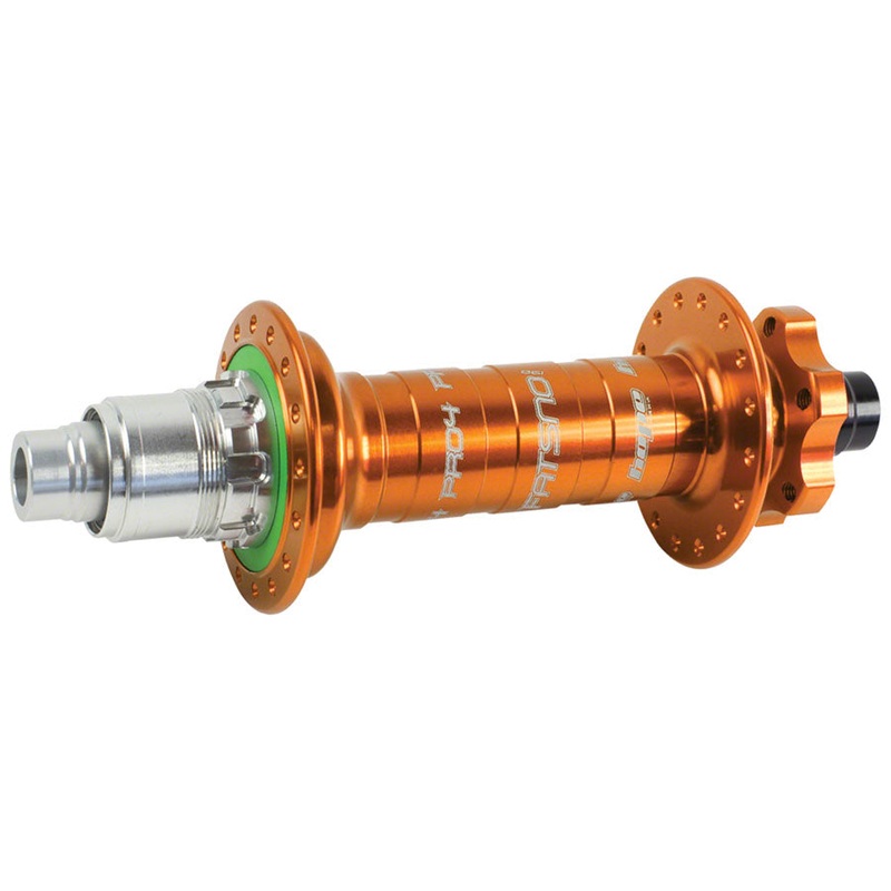 Hope Pro 4 Fatsno Rear Hub – 12 x 197mm 6-Bolt XD Orange 32H