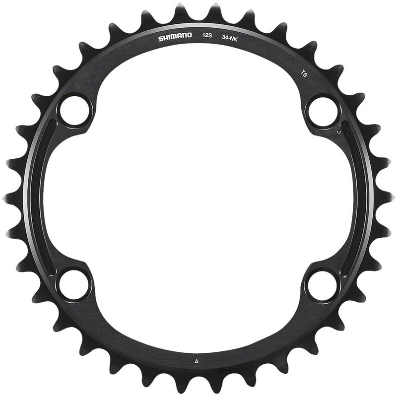 Shimano Dura-Ace FC-R9200 12-Speed Chainring – 34t Asymmetric 110 BCD BLK NK