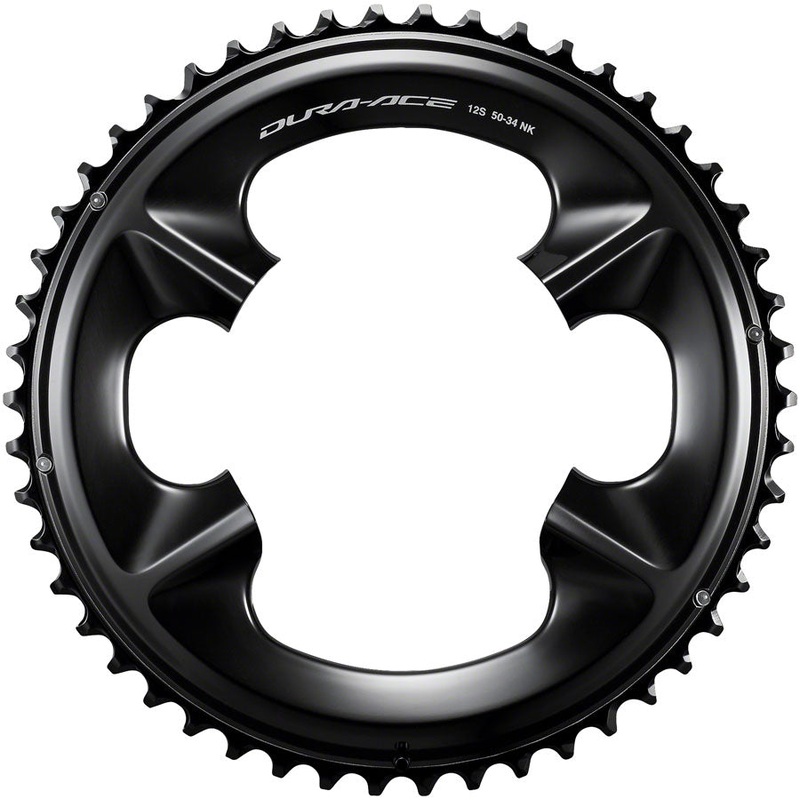 Shimano Dura-Ace FC-R9200 12-Speed Chainring – 50t Asymmetric 110 BCD BLK NK