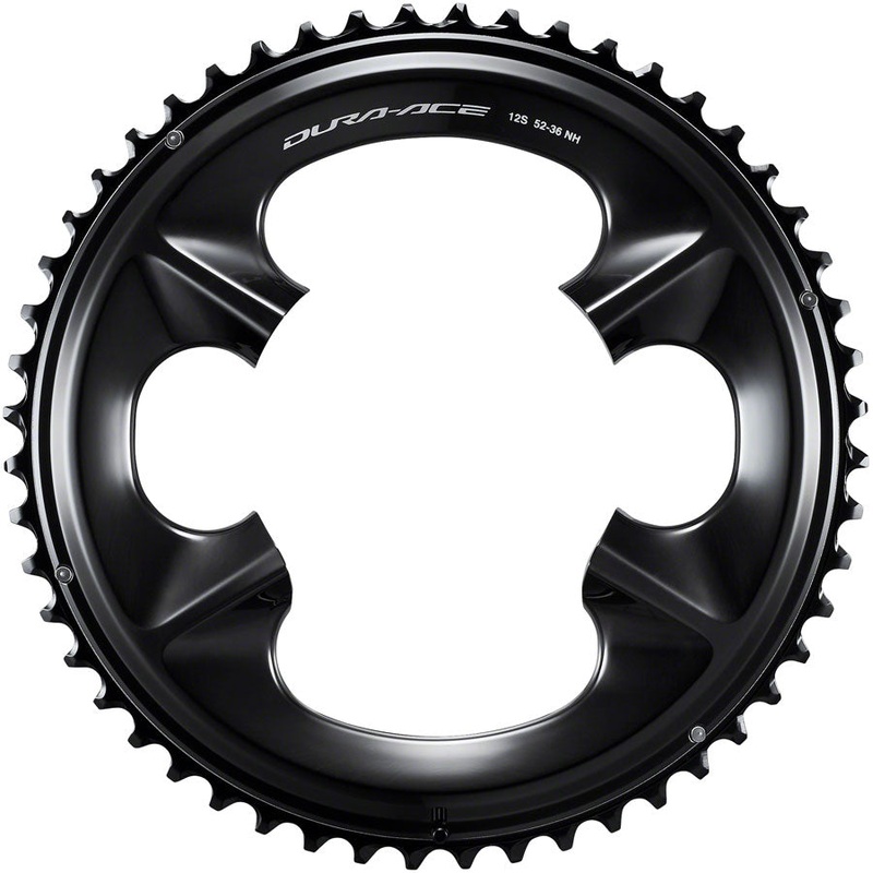 Shimano Dura-Ace FC-R9200 12-Speed Chainring – 52t Asymmetric 110 BCD BLK NH