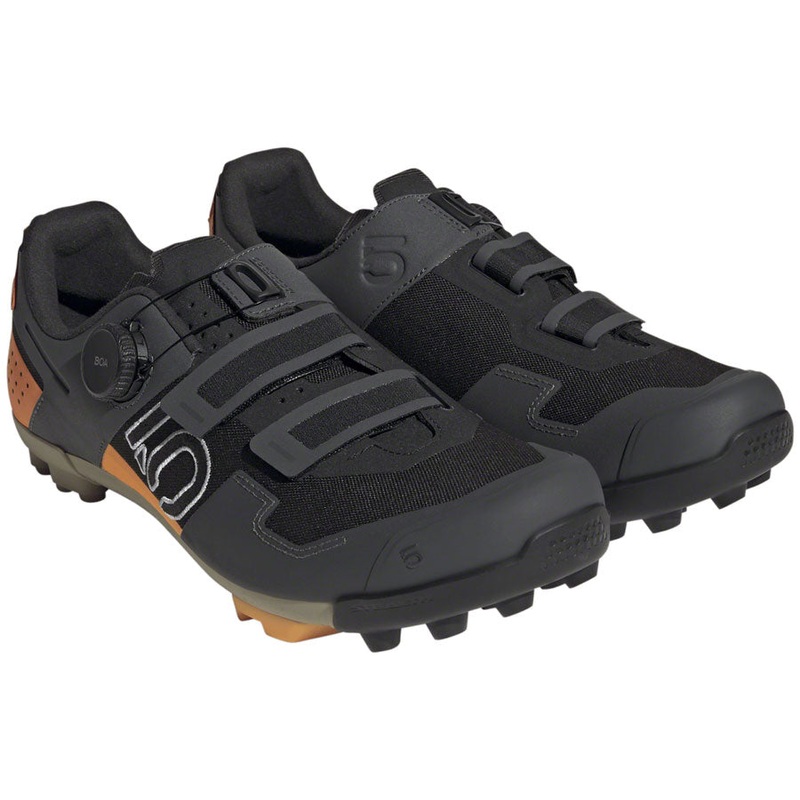 Five Ten Kestrel BOA Mountain Clipless Shoes – Men’s Core BLK/Ftwr White/Impact Orange 12