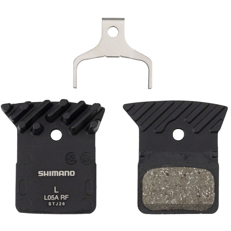 Shimano L05A-RF Disc Brake Pad Spring – Resin Compound Finned Alloy Back Plate One Pair