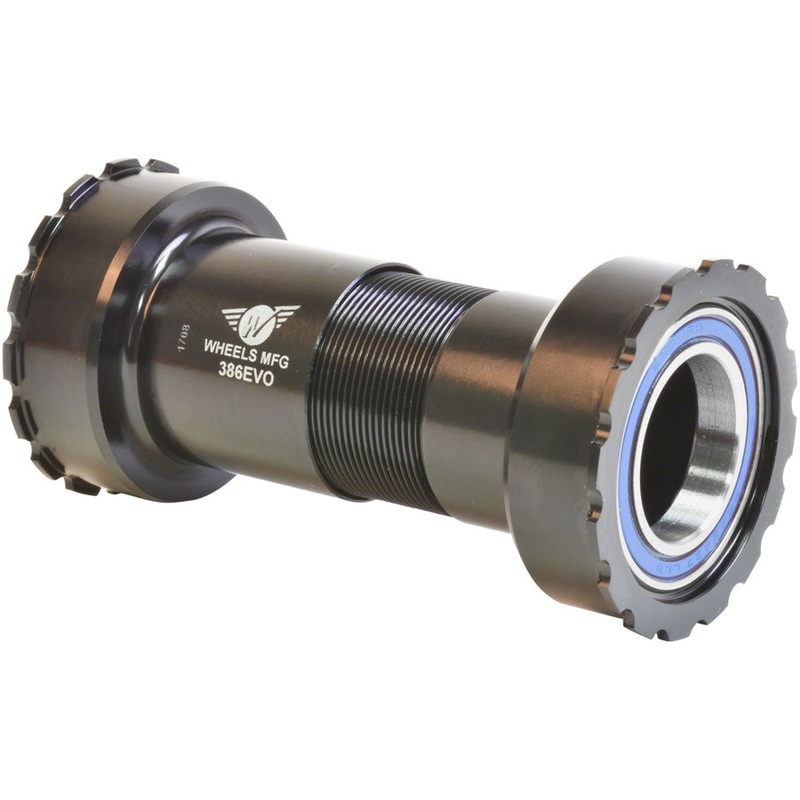 Wheels Manufacturing 386EVO Bottom Bracket – ABEC-3 Bearings For 24mm Shimano Cranks BLK