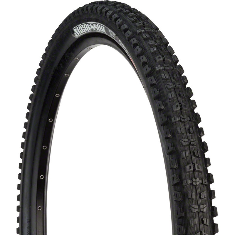 Maxxis Aggressor Tire – 27.5 x 2.5 Tubeless Folding Black Dual DD Wide Trail