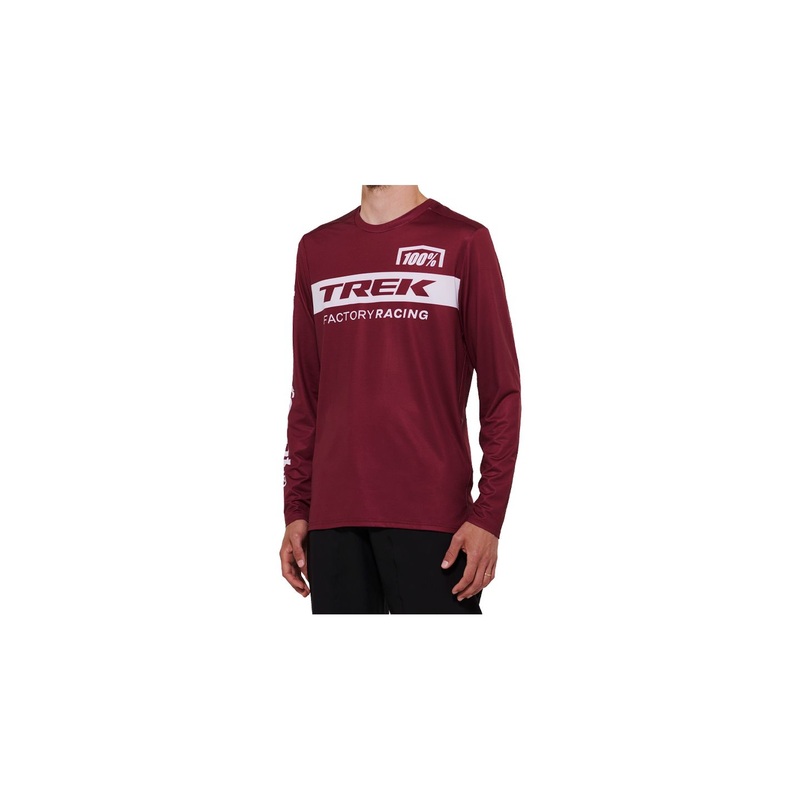 100 TFR Airmatic Long Sleeve Small Dark Red Jersey