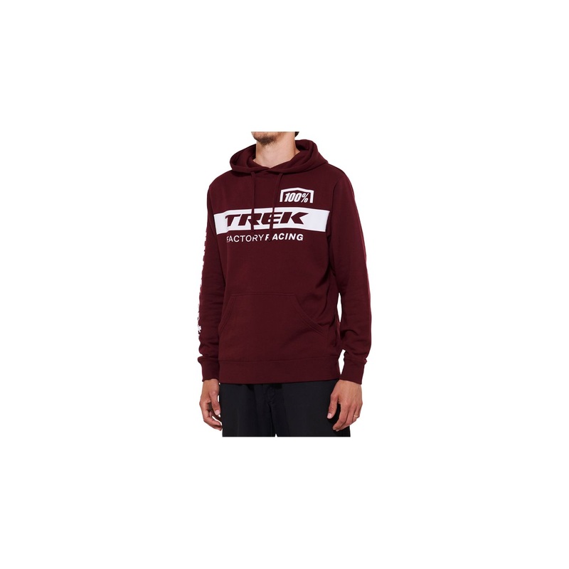 100 TFR Hoodie Large Dark Red Shirt