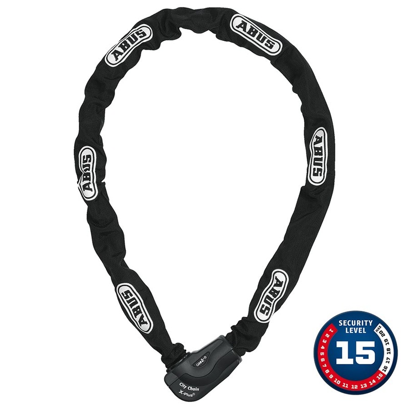 Abus Granit CityChain XPlus 1060K Chain Lock Key 10mm 140cm 4.6′ Black