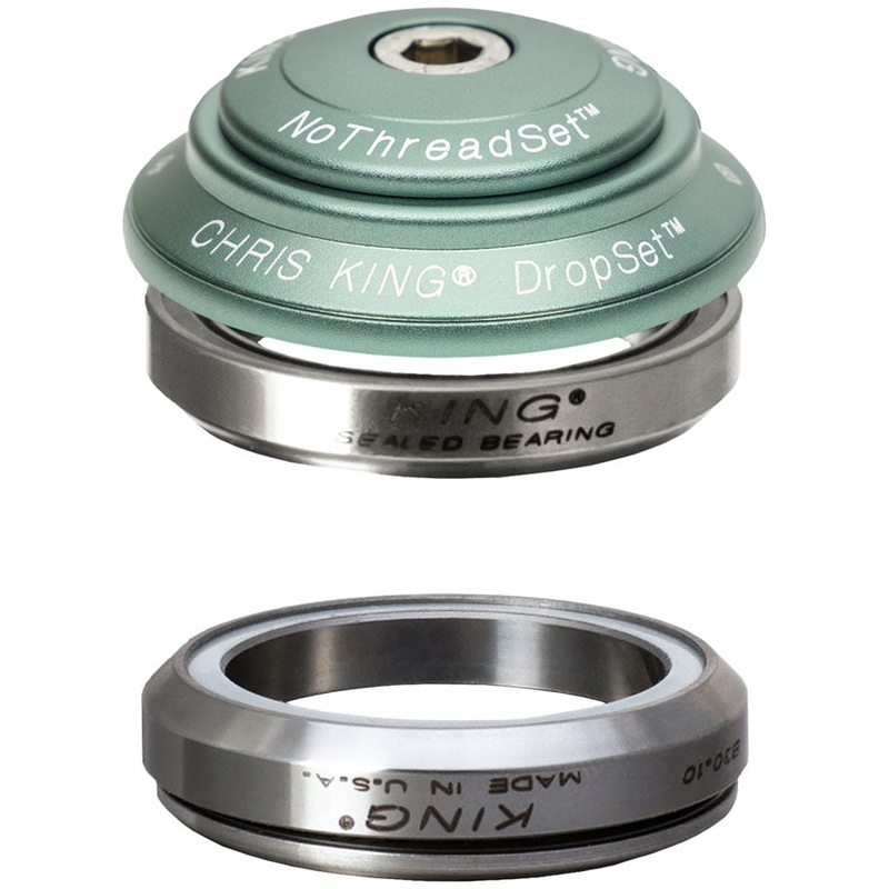 Chris King DropSet 4 Headset – 1-1/8 42/42mm 45 Deg Matte Jade