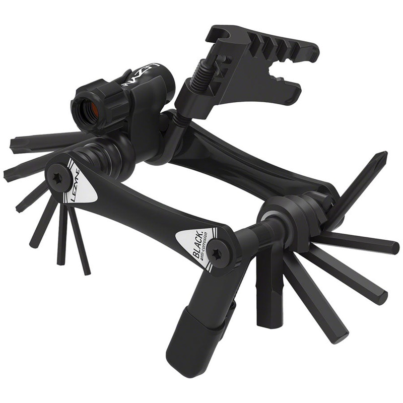 Lezyne Rap II – 20 Tubeless Multi Tool – 20 Tools With Chain Tool Tubeless Plug Kit Co2 Inflator BLK