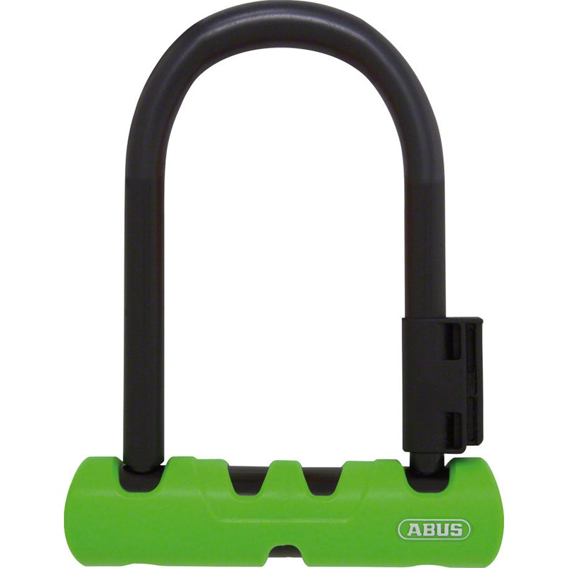 Abus Ultra 410 U-Lock – 3.9 x 5.5 Keyed Black/Green Includes bracket