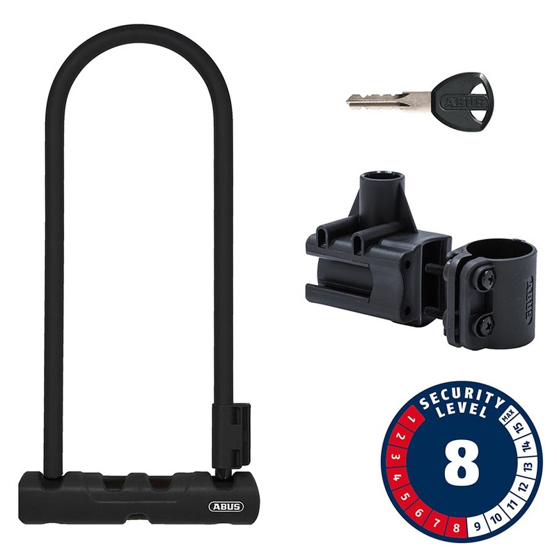 Abus Ultra 410K U-Lock Key 12mm 170x300mm 6.7”x11.8” SH34 Black