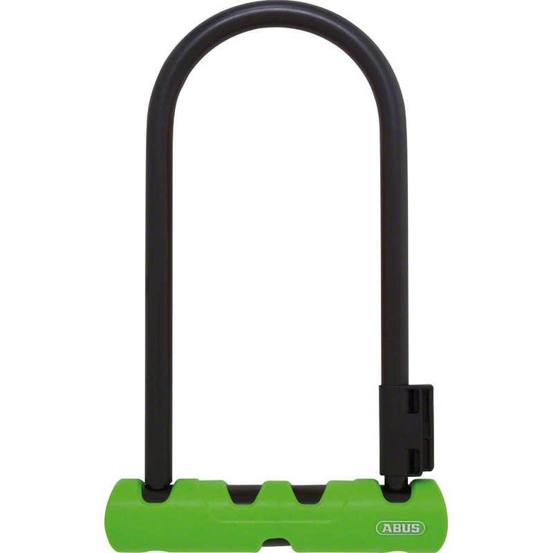 Abus Ultra 410 U-Lock – 3.9 x 9 Keyed Black/Green Includes bracket