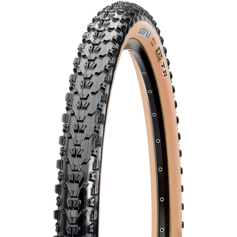 Maxxis Ardent Tire – 27.5 x 2.25 Tubeless Folding Black/Dark Tan Dual EXO
