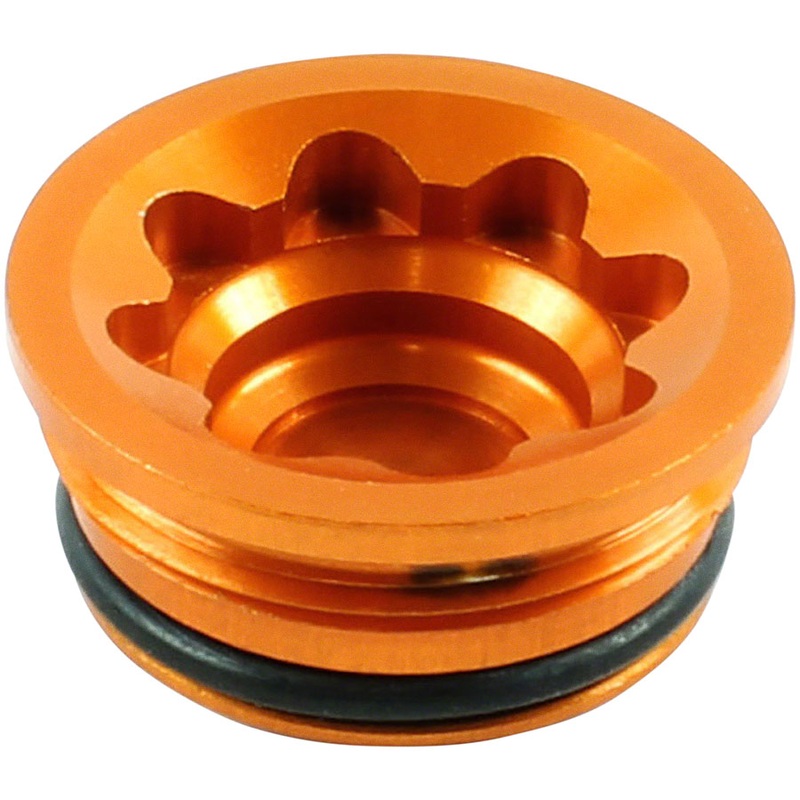 Hope V4 Large Disc Brake Caliper Bore Cap – Orange