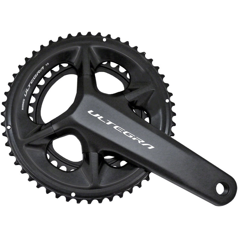 Shimano Ultegra FC-08 Crankset – 165mm 11-Speed 50/34t 110 Asymmetric BCD Hollowtech II Spindle Interface BLK