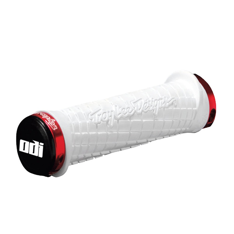 ODI Troy Lee Grips – White Lock-On