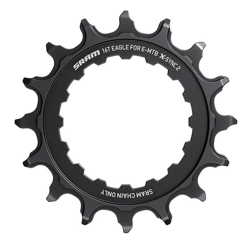 SRAM 16t Bosch Direct Mount 11/12-Speed X-Sync2 Eagle Chainring Black