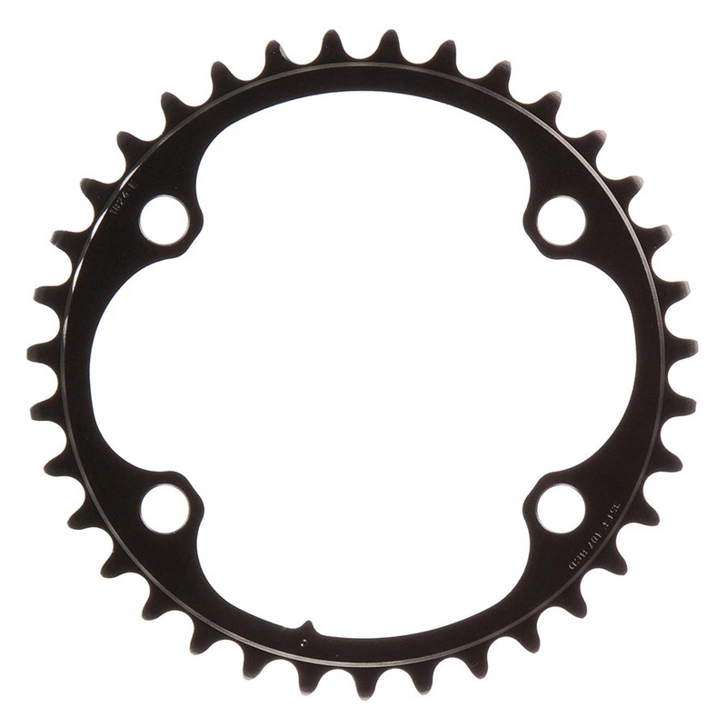 SRAM Force 2×12-Speed Inner Chainring – 35t 107 BCD 4-Bolt Blast BLK For use 48t Outer