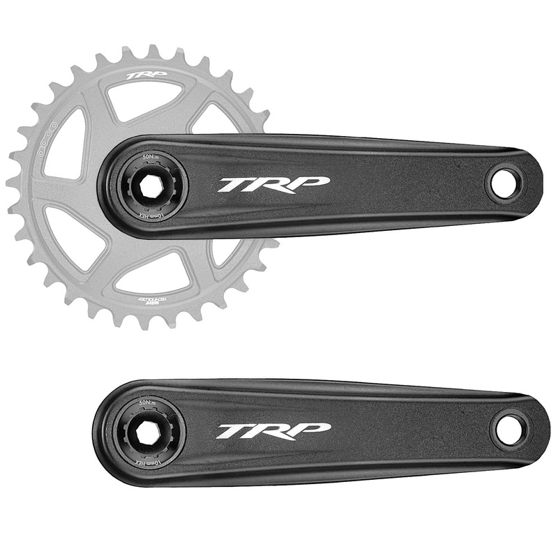 TRP CK-8050 Crankset – 165mm 12-Speed For 68/73mm Frame BB DM CINCH Chainring Interface 30mm Spindle Sandblasted BLK