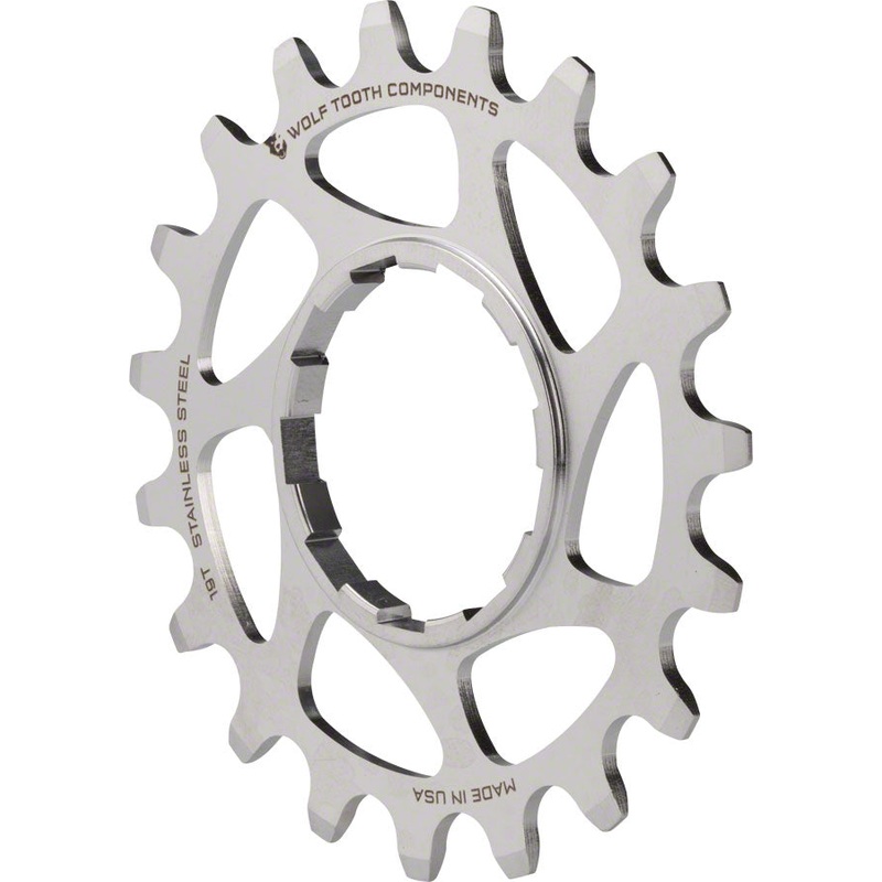 Wolf Tooth Single Speed Stainless Steel Cog – 19t Compatible 3/32 Chains