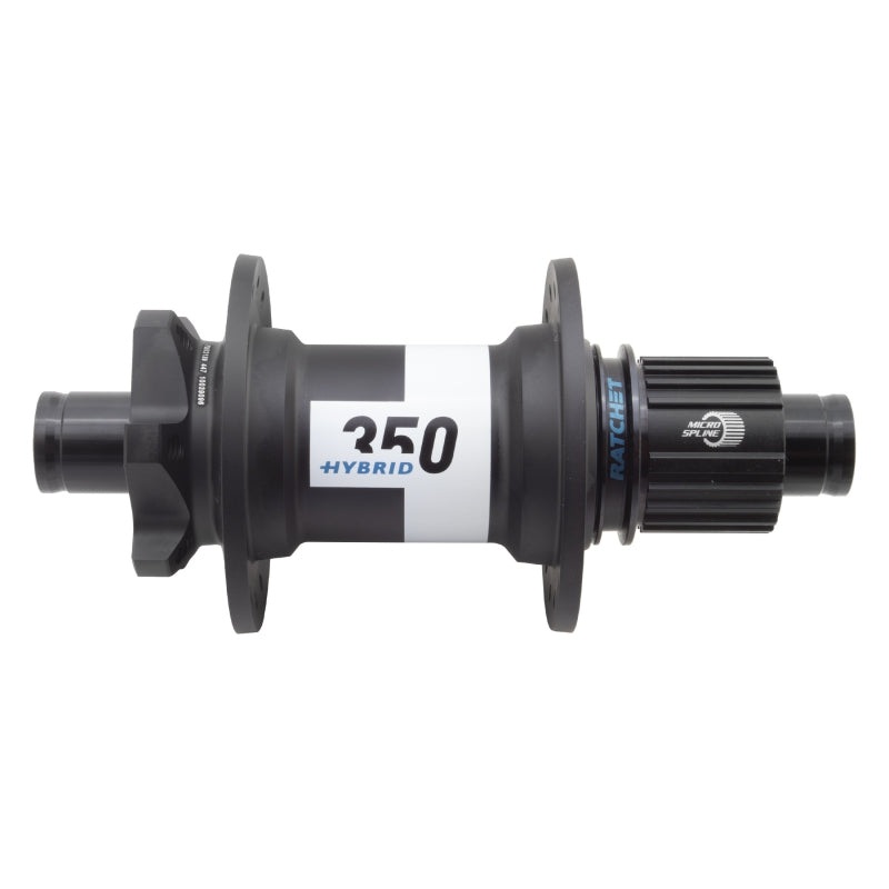 DT Swiss 350 Hybrid Rear Hub – 12 x 148mm 6-Bolt Micro Spline Black 32h 24pt