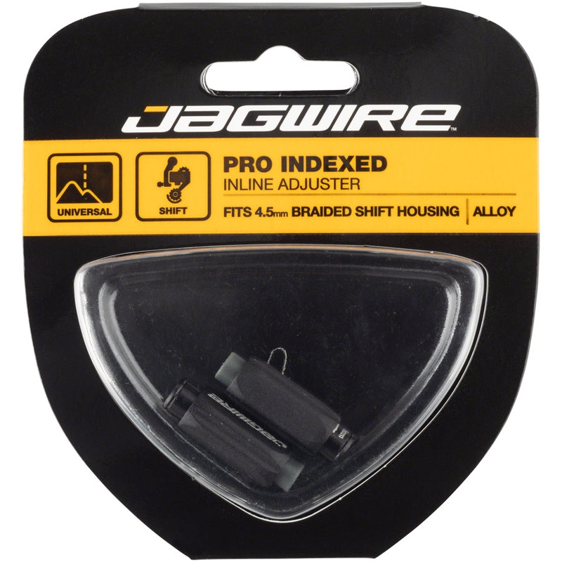 Jagwire Pro 4.5mm Indexed Inline Cable Tension Adjusters Pair For Braided Shift Housingx BLK