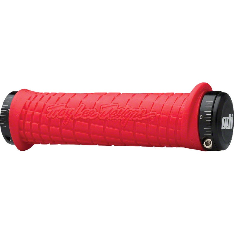 ODI Troy Lee Grips – Red Lock-On