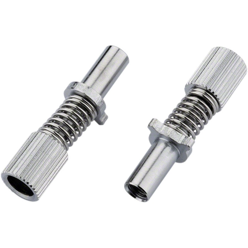 Jagwire Road Sport Frame Mount Mickey Adjusting Barrels Pair Chrome