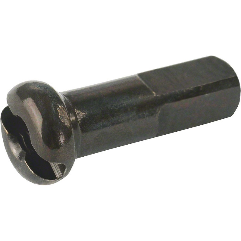 DT Swiss Pro Lock Spoke Nipples – Brass 2.0 x 12mm Black Box of 100