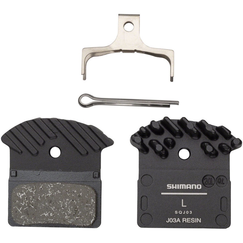Shimano J03A Resin Disc Brake Pad – Resin Finned Fits XTR BR-M9000 XT BR-M8100/BR-M8000 SLX BR-M7100 Deore BR-M6000 BR-RS785