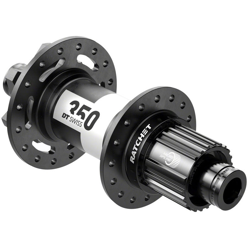 DT Swiss 350 Rear Hub – 12 x 148mm 6-Bolt Micro Spline Black 28H 36pt