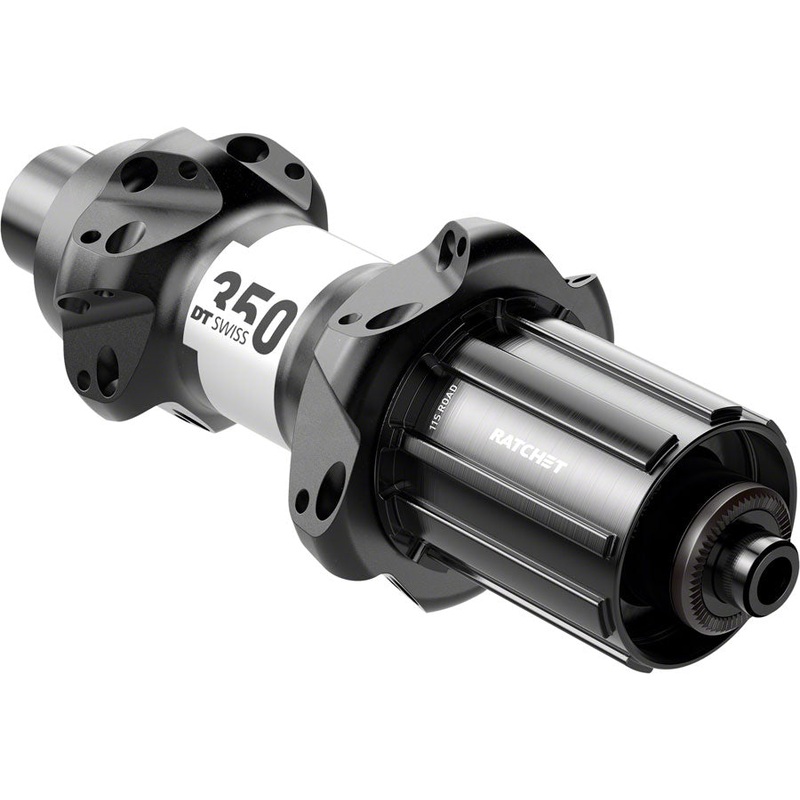 DT Swiss 350 Rear Hub – QR x 130mm Rim Brake HG11 Road BLK 24H Straightpull 36pt Straight Pull