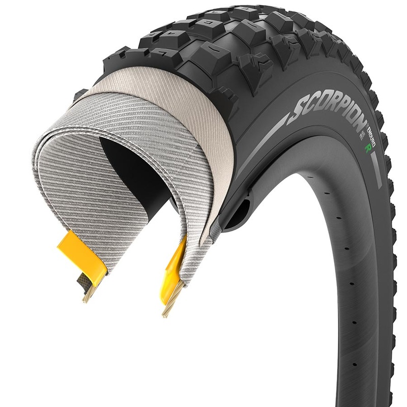 Pirelli Scorpion Enduro R Mountain Tire 27.5×2.60 Folding Tubeless Ready SmartGRIP HardWALL 60TPI Black