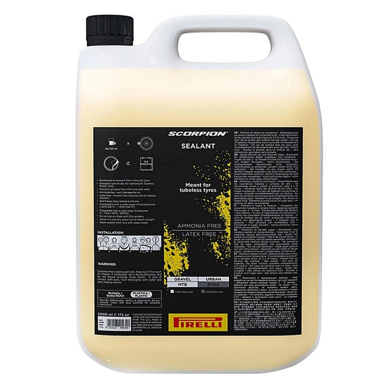 Pirelli Scorpion SmartSeal Tubeless Sealant – 1 Gallon Eco Sealant