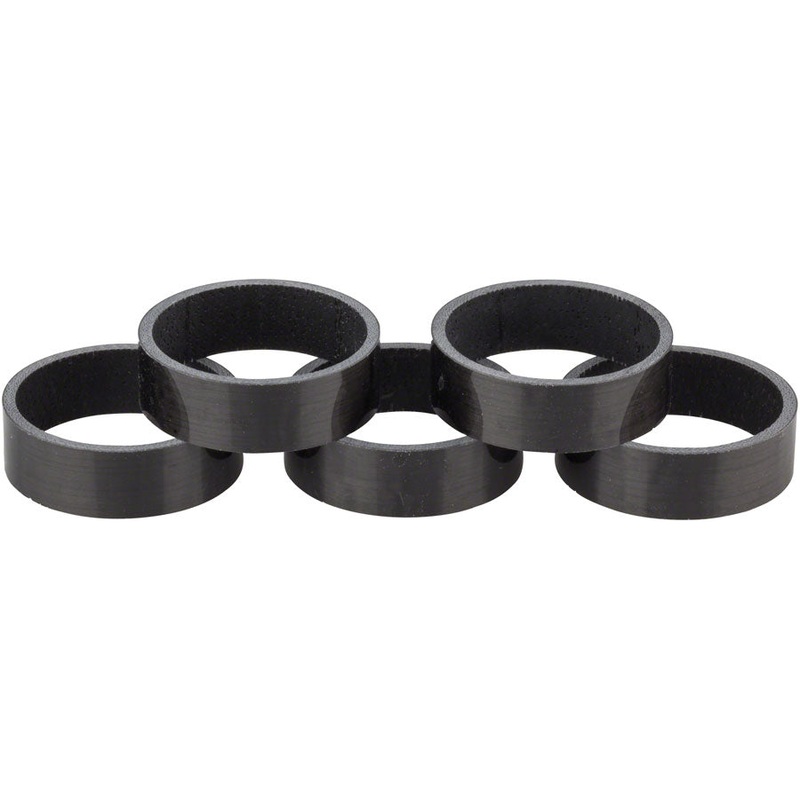 WHISKY 10mm UD Carbon Spacer Gloss Black 5-pack