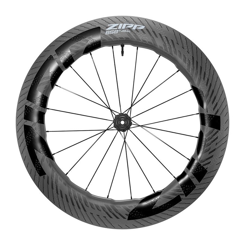 Zipp 858 NSW Front Wheel – 700 12 x 100mm Center-Lock Tubeless Carbon C1
