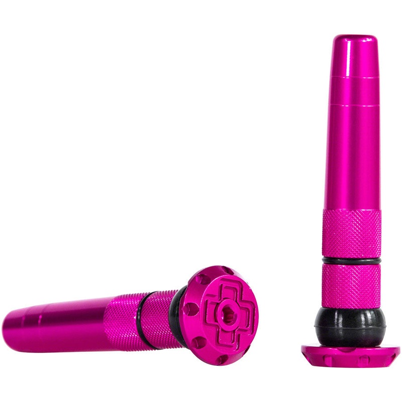 Muc-Off Stealth Tubeless Puncture Plugs Tire Repair Kit – Bar-End Mount Pink Pair
