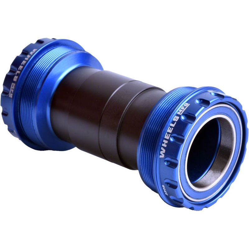Wheels Manufacturing T47 Outboard Bottom Bracket – For 30mm Spindle ABEC-3 Bearings Fits Frames 68mm-100mm BB Shells Blue