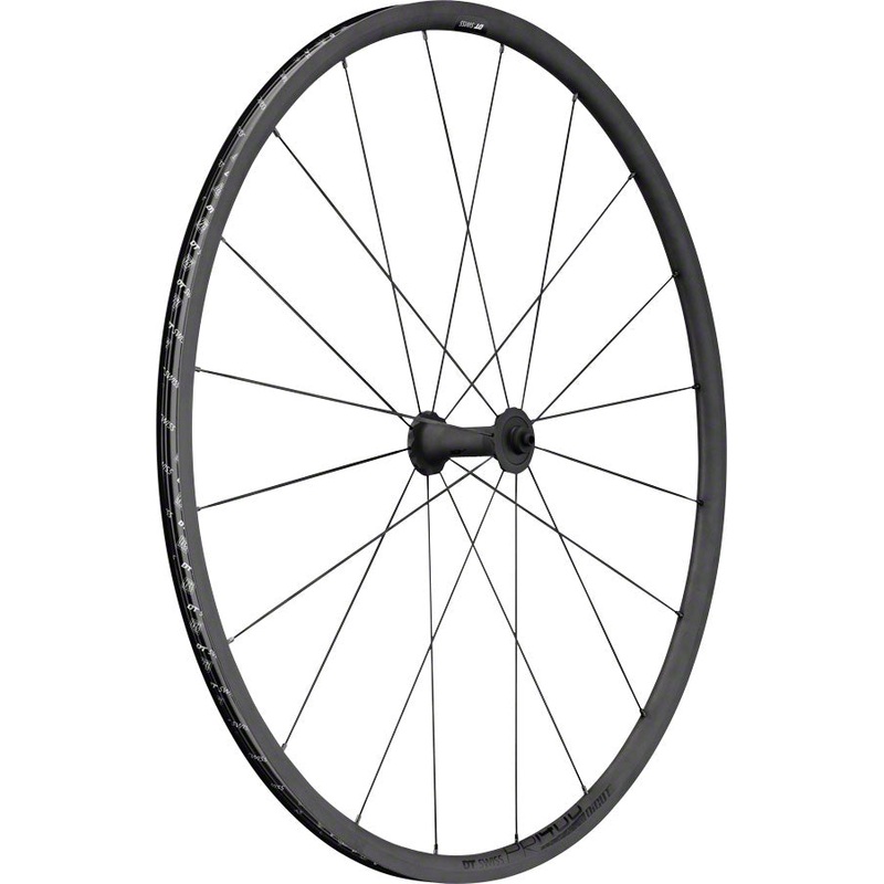 DT Swiss PR 1400 DICUT OXiC Front Wheel – 700 QR x 100mm Rim Brake BLK 21mm