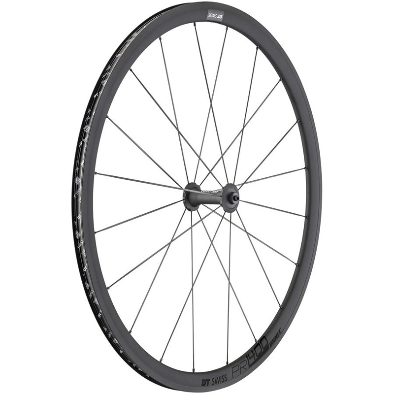 DT Swiss PR 1400 DICUT OXiC Front Wheel – 700 QR x 100mm Rim Brake BLK 32mm