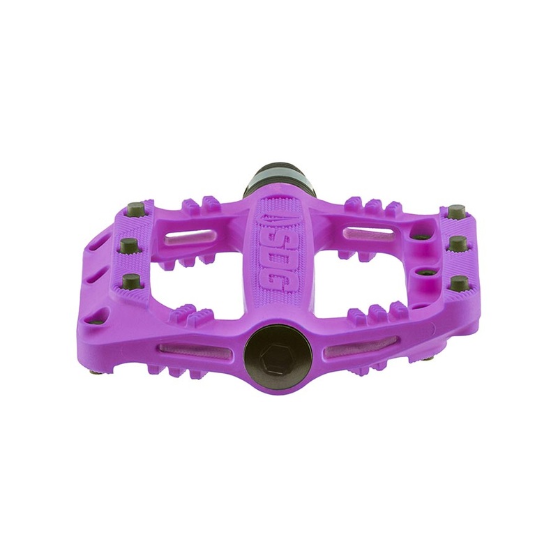 SDG Components Slater Platform Pedals Body: Nylon Spindle: Cr-Mo 9/16 Purple Pair