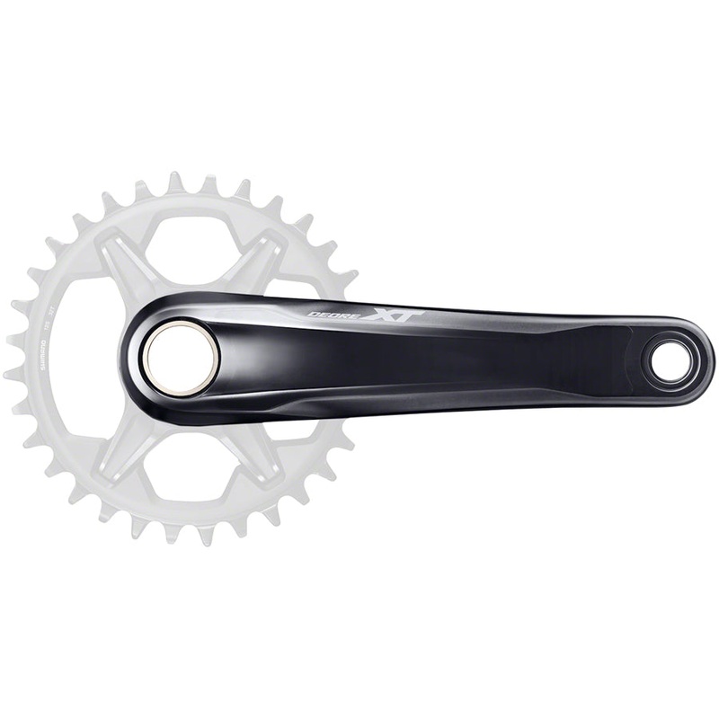 Shimano Deore XT FC-M8100-1 Crankset – 165mm 12-Speed 1x Direct Mount Hollowtech II Spindle Interface BLK