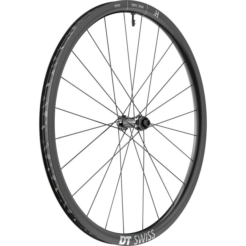 DT Swiss HGC 1400 Spline 30 Front Wheel – 700c 12 x 100mm Center-Lock Black